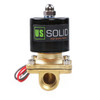 1/2" Brass Electric Solenoid Valve 24V AC VITON SEAL Normally Closed (Air, Gas, Fuel...)