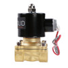 1/2" Brass Electric Solenoid Valve 24V AC VITON SEAL Normally Closed (Air, Gas, Fuel...)