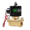1/2" Brass Electric Solenoid Valve 24V AC VITON SEAL Normally Closed (Air, Gas, Fuel...)