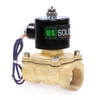 1" Brass Electric Solenoid Valve 12V DC Normally Closed Water, Diesel...