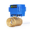 Motorized Ball Valve- 1" Brass Electrical Ball Valve, 9-24 V DC/AC, 3 Wire Setup