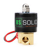 1/4" Brass Electric Solenoid Valve 24V AC Normally Closed VITON