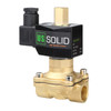 U.S. Solid 1/2" Electric Solenoid Valve 12V DC Brass Body Normally Open G Thread, NBR Seal