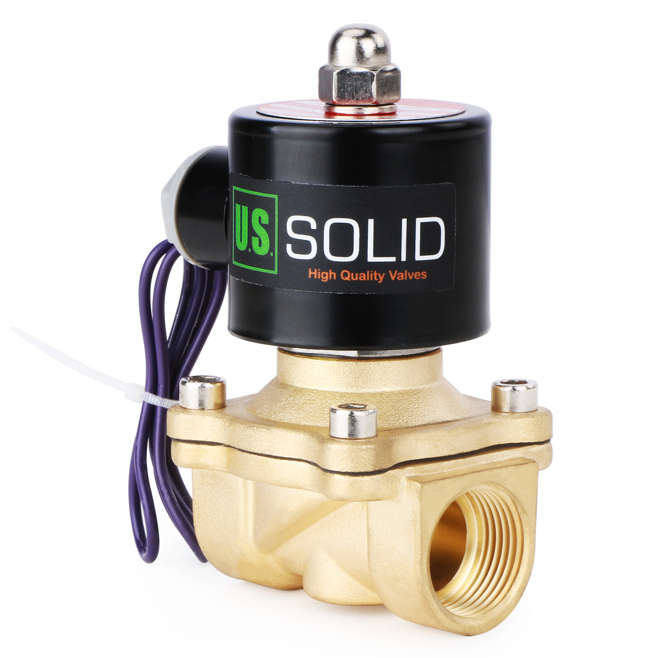 1/2" Brass Electric Solenoid Valve 12V DC N C For Water Oil AIR Diesel New