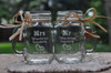 Western Wedding Mason Jars | Mr and Mrs Dated | Cherrywood Charms