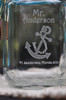 Nautical Anchor Wedding Personalized Mason Jar Set
