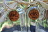 Bride and Groom Mason Jar Set | Top Hat and Bonnett Art | Wood Charms