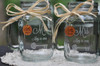 Antique Key Wedding Jars with Wood Charms | Choice of Handle Direction