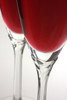 Close of up Petal Stem Champagne Flutes