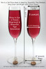 Double Ring Wedding Champagne Flutes