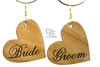 Bride and Groom Heart Charms by Design Imagery Engraving