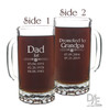 Dad Promoted to Grandpa Beer Mug by Design Imagery Engraving