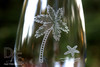 Palm Tree Wine Glass with Engraved Starfish Glass Marker by Design Imagery Engraving