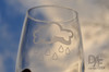 Rain Cloud Art on Wine Glass by Design Imagery Engraving