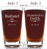 Husband Promoted to Daddy Pilsner in Font 10 by Design Imagery Engraving