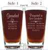 Grandad Promoted to Great Grandfather Pilsner in Font 16 by Design Imagery Engraving