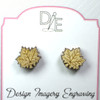Maple Leaf Earrings on Decorative Card by Design Imagery Engraving