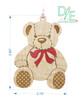 Dimensions for Curly Maple Teddy Bear by Design Imagery Engraving