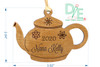 Teapot Ornament dimensions by Design Imagery Engraving
