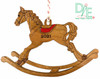 Cherrywood Rocking Horse with Red Wood Inlaid Saddle