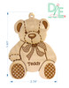 Teddy Bear Ornament Dimensions