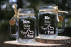 Mr and Mrs Roped and Tied Mason Jar Set by Design Imagery Engraving