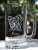 Yorkie Beer Mug by Design Imagery Engraving