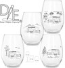 Camper Wine Glass Set by Design Imagery Engreaving