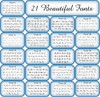 21 Beautiful Fonts offered for Personalization of your  Collie or Sheltie Wine Glass