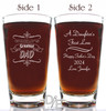 Dad A Daughters First Love Pilsner by Design Imagery Engraving