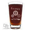 Steampunk Beer Glass by Design Imagery Engraving