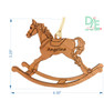 Wooden Rocking Horse Ornament Dimensions
