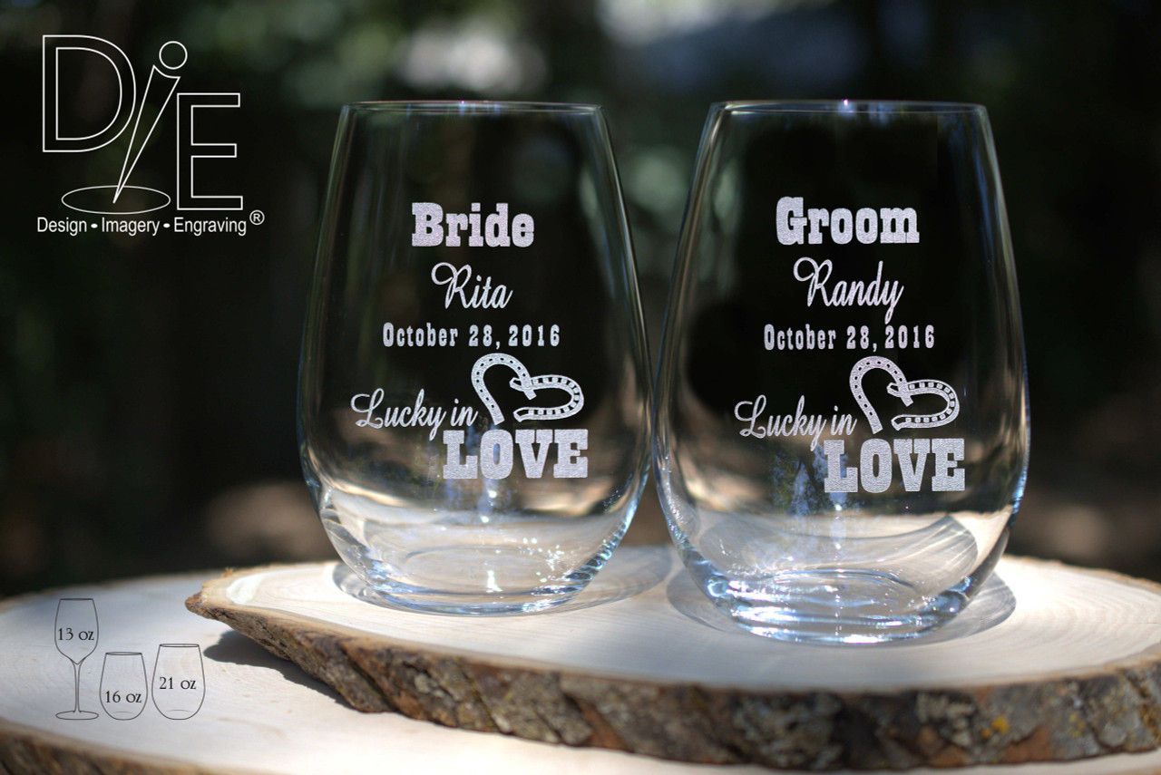 Custom Etched - 21 oz Stemless Wine Glass