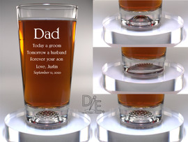 Sport Base Beer Glasses for the Father of the Groom
