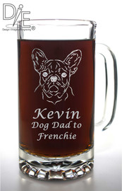 French Bulldog Beer Mug by Design Imagery Engraving