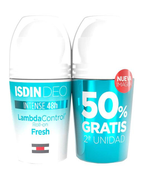 Duplo desodorante roll-on emulsión lambda control isdin