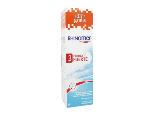 Rhinomer fuerza 3. limpieza nasal. nebulizador 180 mL.