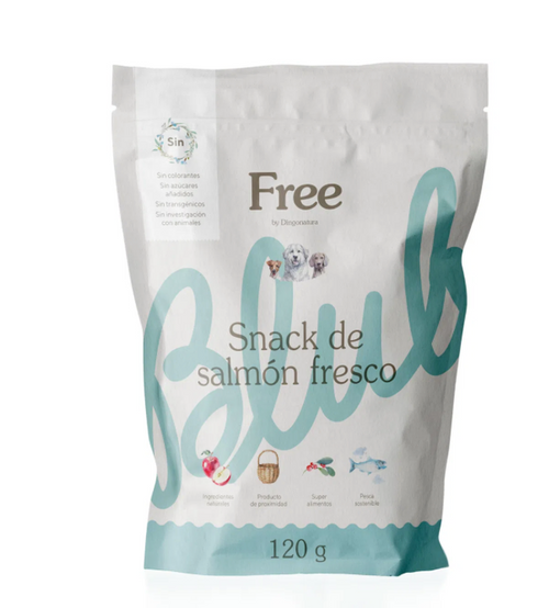DINGONATURA FREE SNACK SALMON 120G 