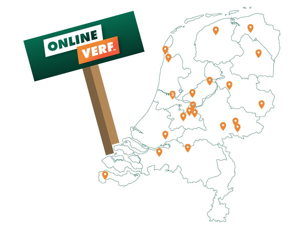 Kaart met servicepunten