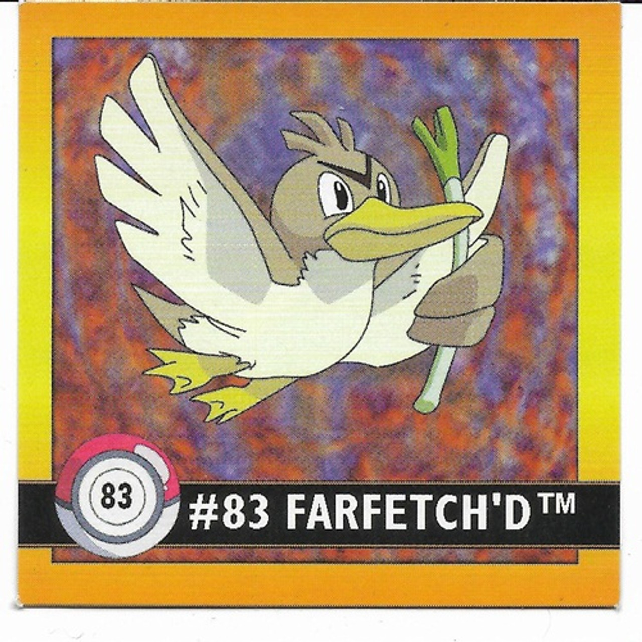 Pokemon Square sticker Farfetch'd Farfetchd