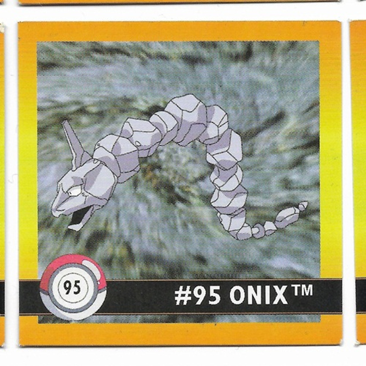 Pokemon Square sticker Onix