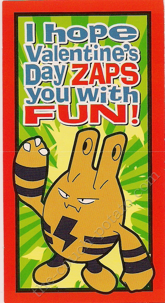 Pokemon Elekid Valentines Day Card