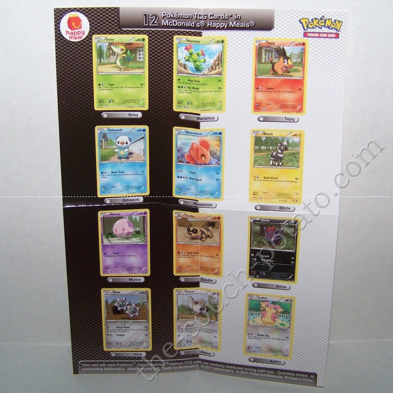 Pokemon Poster TCG Cards McDonalds 2011