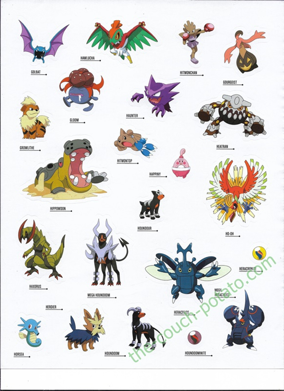 Pokemon Kanto to Kalos Stickers