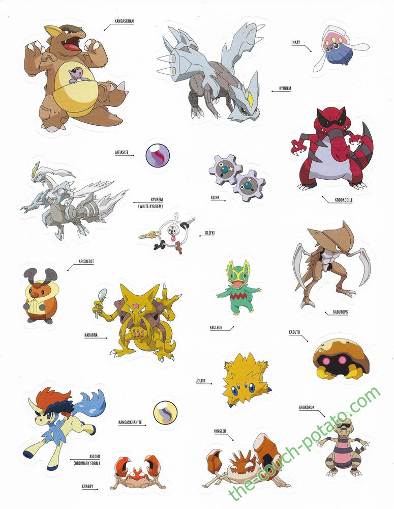 Pokemon Regional Pass Stickers | the-couch-potato.com