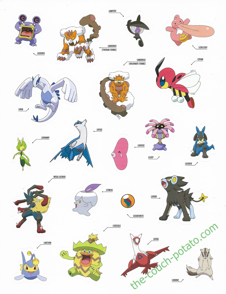 Pokemon Regional Pass Stickers | the-couch-potato.com