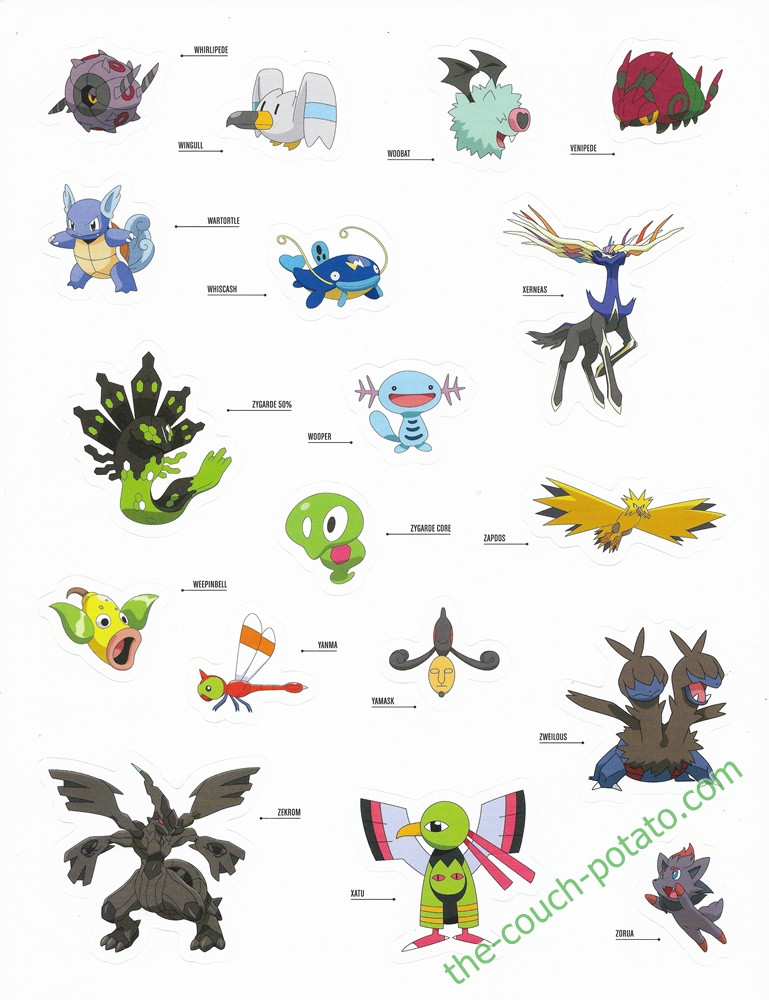 Pokemon Regional Pass Stickers | the-couch-potato.com