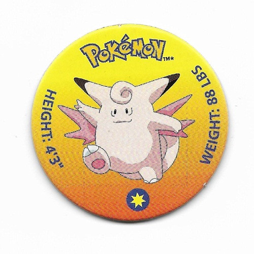 Pokemon Clefable Battle Disc Pog