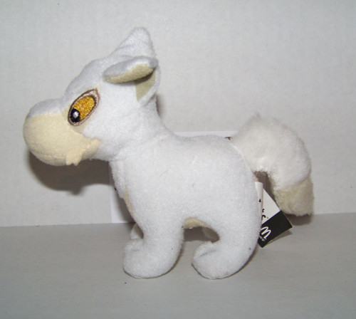 Neopets Lupe white plush stuffed toy