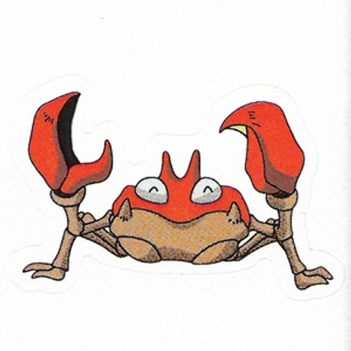Pokemon Krabby small sticker 5206-098